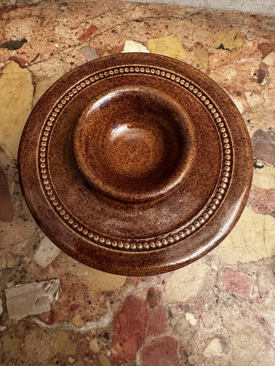 Image 1 of Ceramica d'epoca in gres di Berry, prodotta in Francia, per burriere d'acqua. Gres d'epoca.