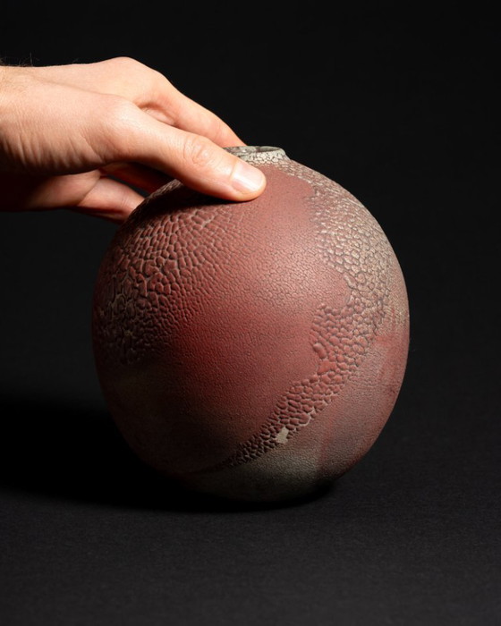 Image 1 of Keramische vaas en doos met deksel – Studio Keramist Artist, Duitsland, 2010