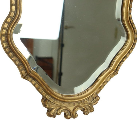 Image 1 of Facet-cut Gold Leaf Mirror Deknudt