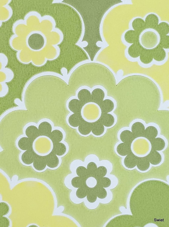 14307 Carta da Parati Floreale Verde Retro Vintage Style Inke – Decorazioni murali, Paper (photo 6 of 6)