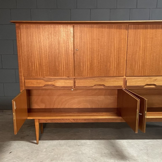 Vintage Deens Design Highboard – Teakhout – Jaren 60 – High boards, Wood (photo 8 of 16)