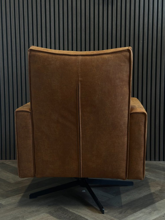Swivel Armchair Dover Cognac 75x75cm – sitdesign, Swivel chairs, Textile (photo 6 of 8)