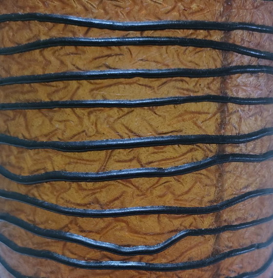 Image 1 of Lampe Harz Metall Zylinder 90er Jahre