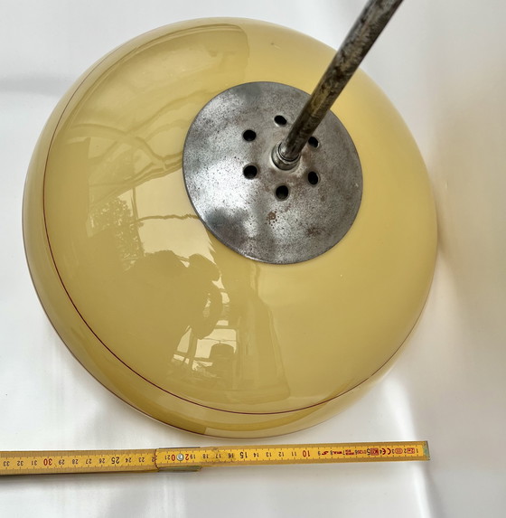 Image 1 of Plafonnier Art déco avec décor fumé (env. années 1930)