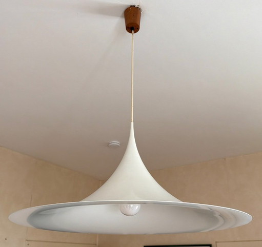 Fog & Mørup Semi Maxi Ø70 Pendant – Bonderup & Thorup – 1970s – hanglampen, Metal