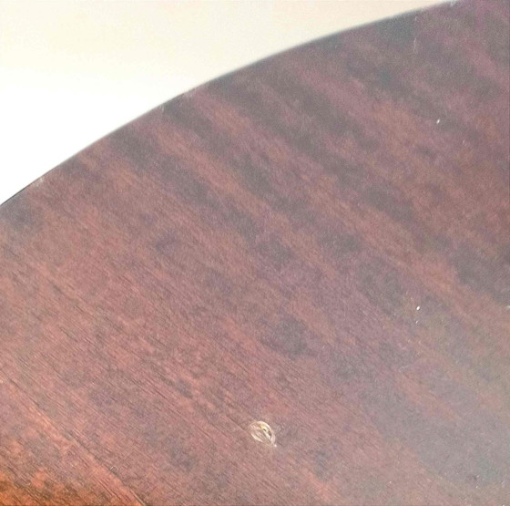 Image 1 of Art Deco sokkeltafel Mahoniefineer Diameter 60,4 cm