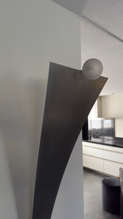 Stalen staande lamp 