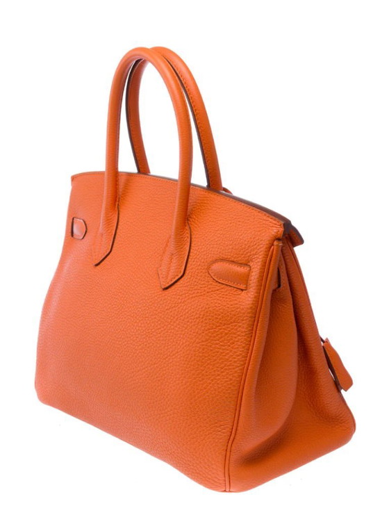 Image 1 of Zak HERMES Birkin 30 en Cuir Oranje - 103365