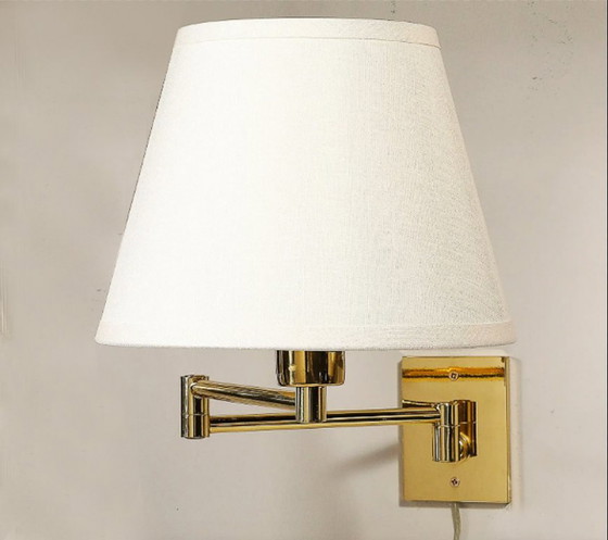 2 Applique a braccio orientabile di George Hansen Metalarte, anni '70 – Brass (photo 17 of 18)