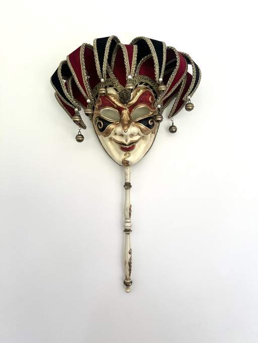 Vintage Venezia Carnival Jester Mask