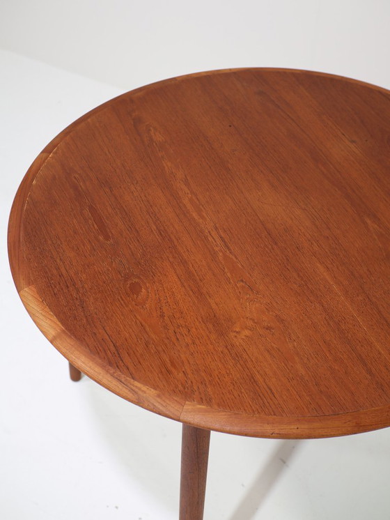 Image 1 of Round teak dining table, Danish vintage 1960s