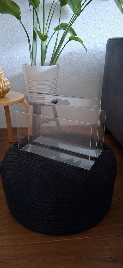 Vintage Plexiglas Reading Tray / Magazine Rack 70s/80s – tijdschriftenrek (photo 2 of 2)