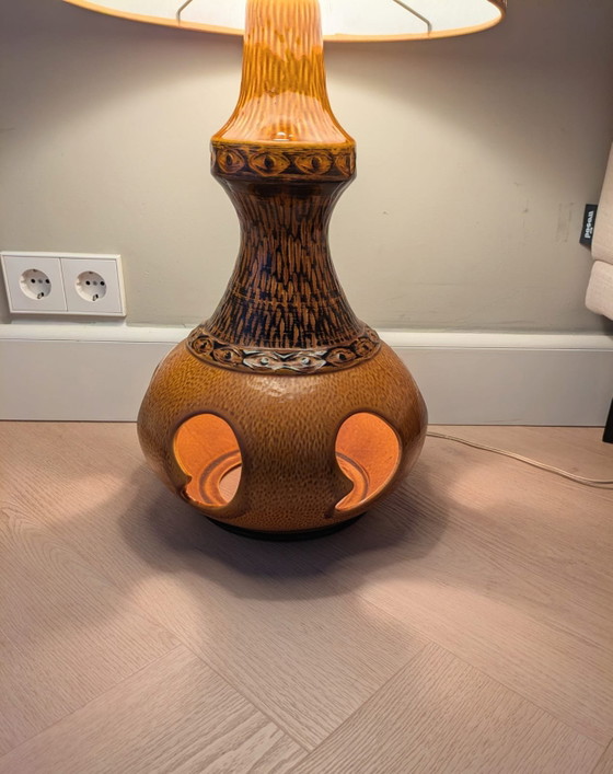 Image 1 of Vintage, retro ceramic floor lamp, West Germany