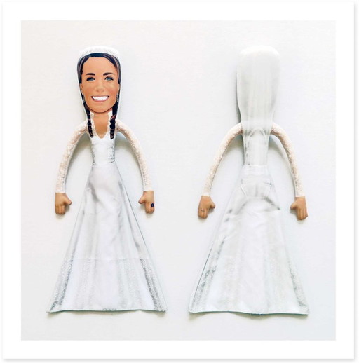 Kate Middleton Art Doll Collectible | Princess of Wales Gift | Royal Family Decor | British Royal Gift