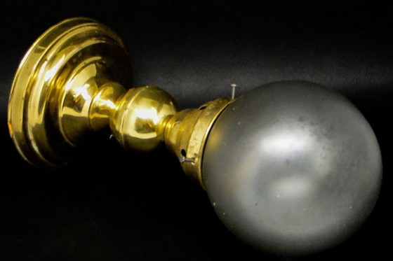 Art-Deco-Pendelleuchte, Deutschland, 1930er Jahre – Pendelleuchten, Glass, Brass (photo 3 of 9)