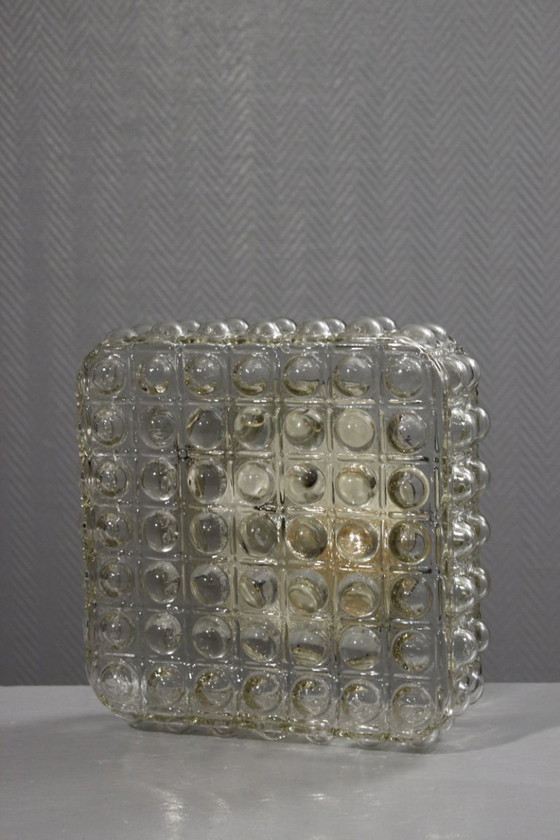 Image 1 of Vintage bubble wall light, molded glass, Limburg style, Helena Tynell, 1970s