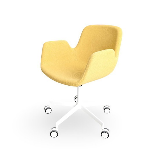 Image 1 of Set van 5 originele S131 Lapalma stoelen met armleuningen van Hee Welling-stof.