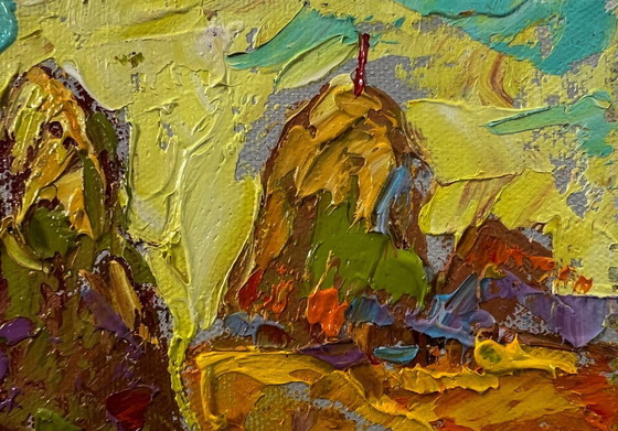 Original Oil Painting Summer Day Landscape Dawn In The Field – Paintings & Drawings, Canvas (photo 4 of 8)