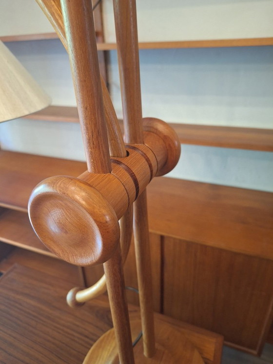 Image 1 of Lampe de table en teck multiréglable Domus, Danemark 1970