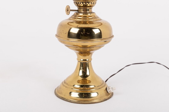 Image 1 of Lampada da tavolo in ottone di metà secolo, anni '50