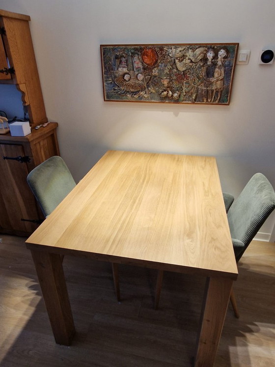 Image 1 of Eetkamer tafel massief eiken