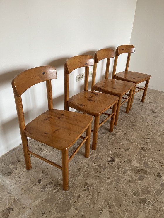 Image 1 of Originele Rainer Daumiller stoelen gemaakt van massief grenenhout.
