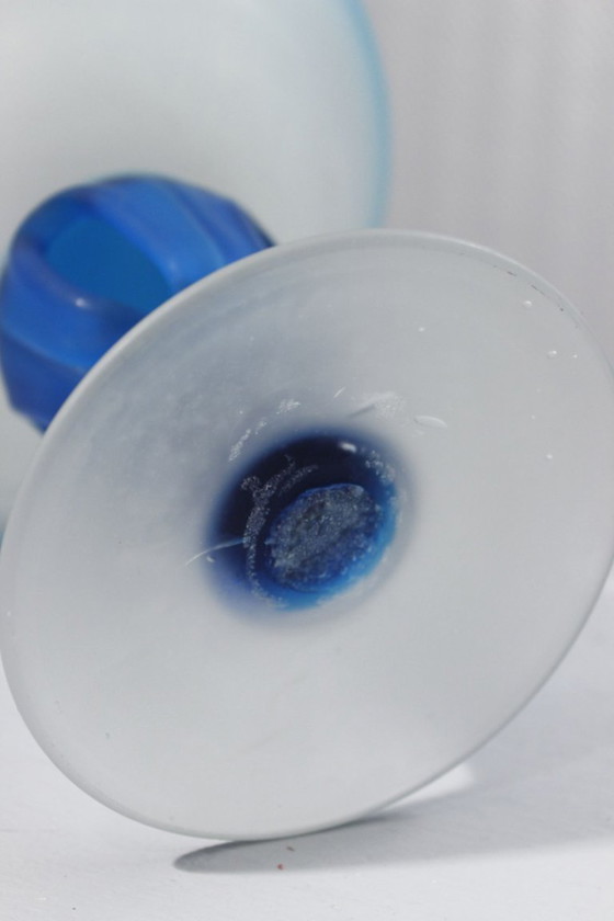 Image 1 of Blown glass fruit bowl, known as Scavo Murano, Italy, 1980s