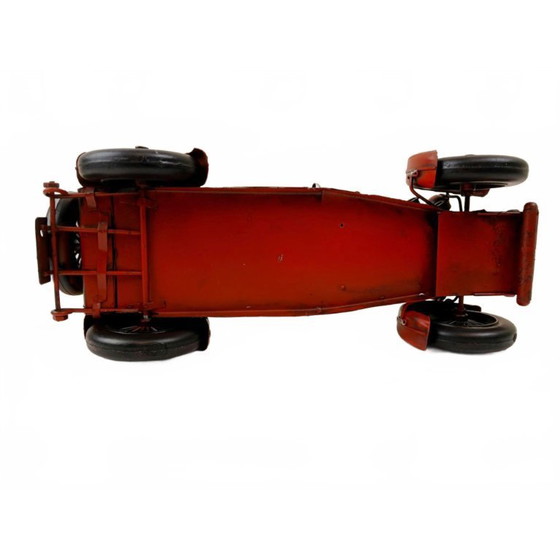 Image 1 of Vintage Look Metalen Racewagen - TF Collection - Handgemaakt