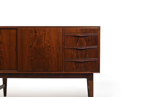 Image 1 of High Quality Danish Sideboard with Brass Handle Inlays 1950s
