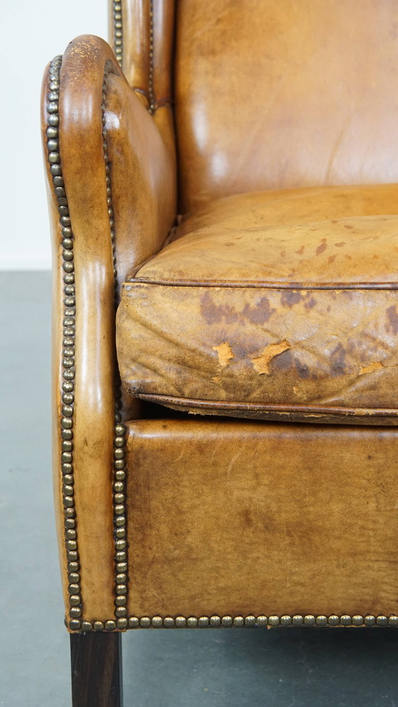 Image 1 of Vintage Schapenleren Fauteuil
