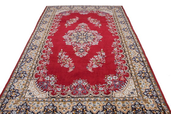 Image 1 of Origineel Perzisch Tapijt Echt Kirman Zeer Fijn 275 X 185 Cm Top Conditie