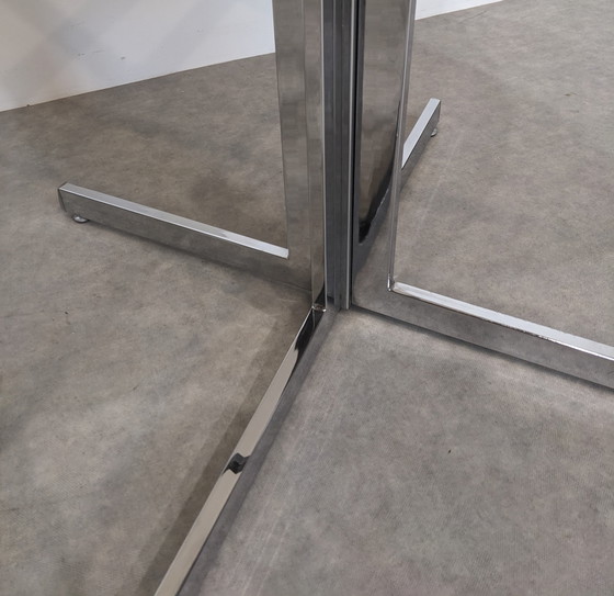 Image 1 of Round Table from the 70s - Smoked Glass