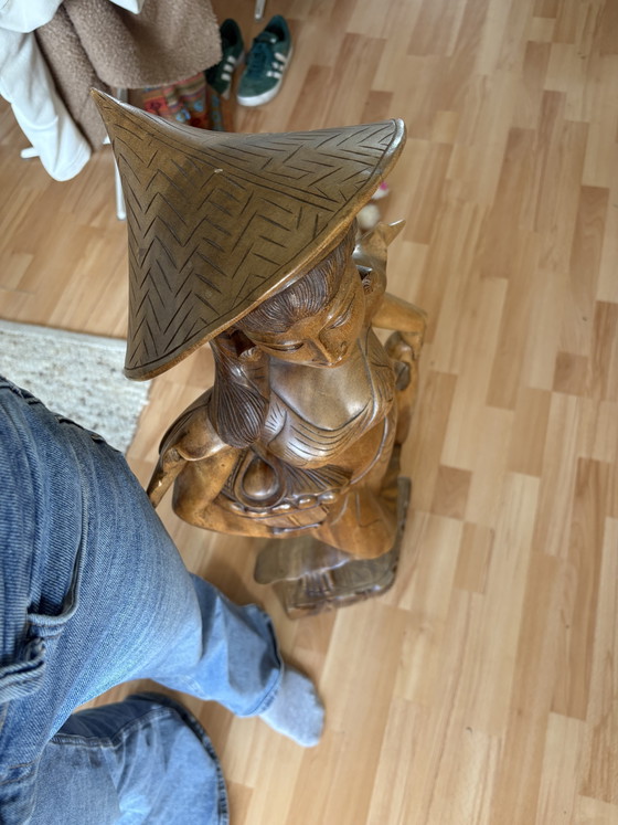 Beautiful large statue of beautiful wood – Sculpture (photo 11 of 11)