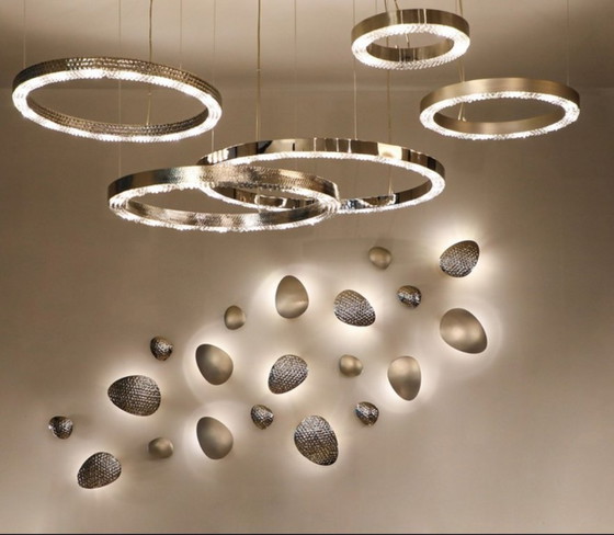 Image 1 of Lampadario Castro Lighting METIS | Ø 100 cm | Cristalli Swarovski | Ottone placcato oro 24 carati
