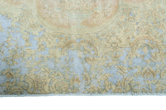 Image 1 of Handgeknoopt Vintage Royal vloerkleed - 379 x 304 cm - Fijne pastelkleuren