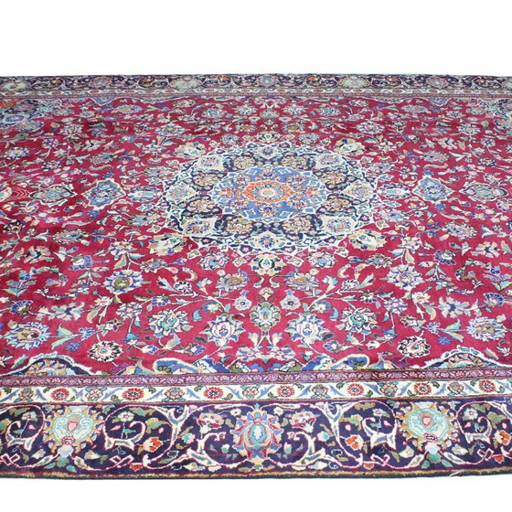 Image 1 of Hand-knotted Persian carpet Mashhad 370x270