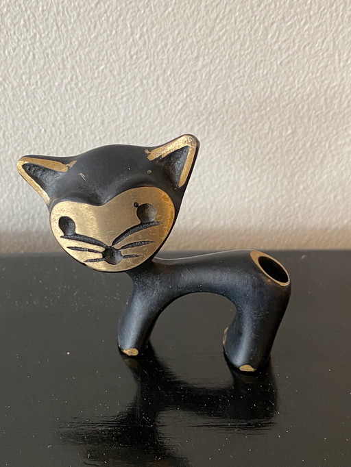 Vintage 1950s Cat Pen Holder by Walter Bosse