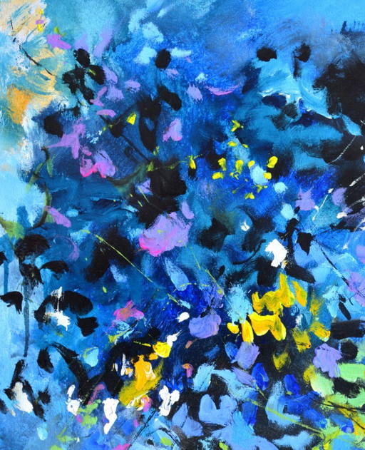 Abstract Blue Still Life – schilderijen tekeningen, Canvas (photo 2 of 5)