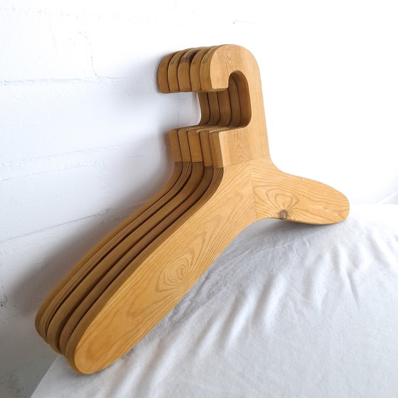 Image 1 of 5 vintage wooden clothes hangers Sven Larsson 1970s
