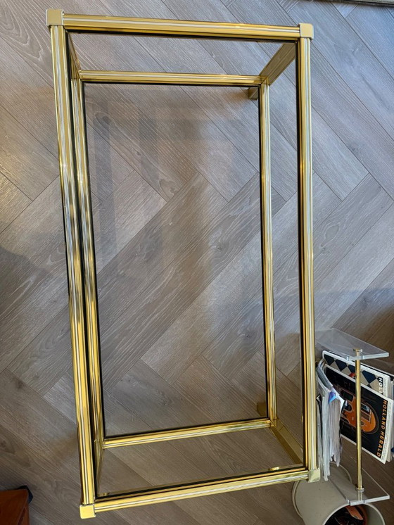 Image 1 of Vintage glass messsing coffee table 