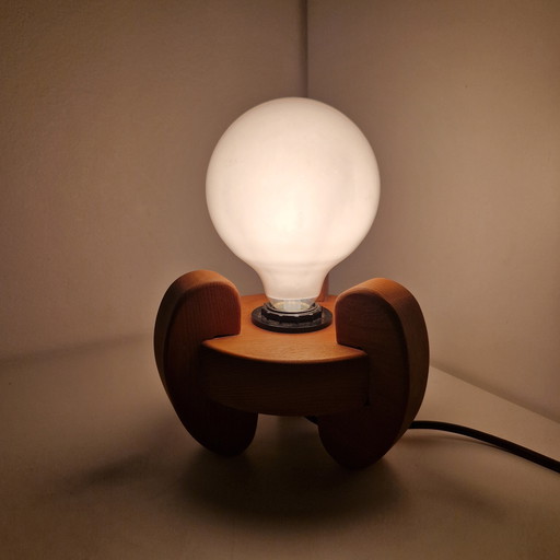 Vintage Lamp Danish Lamp 70s Pine