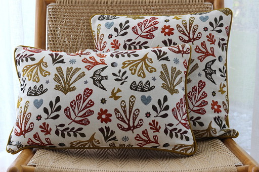 Nature jacquard pillow