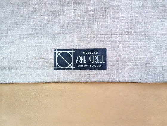 Image 1 of Originele Midcentury fauteuil Arne Norell fauteuil Mexico leer