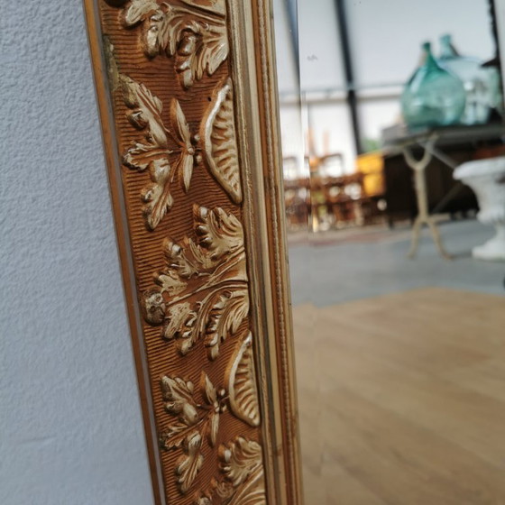 Image 1 of Grote Vintage Barok brocante schouwspiegel spiegel