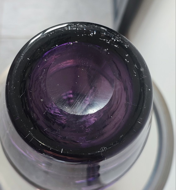 Image 1 of Vase italien vintage en verre d'art soufflé