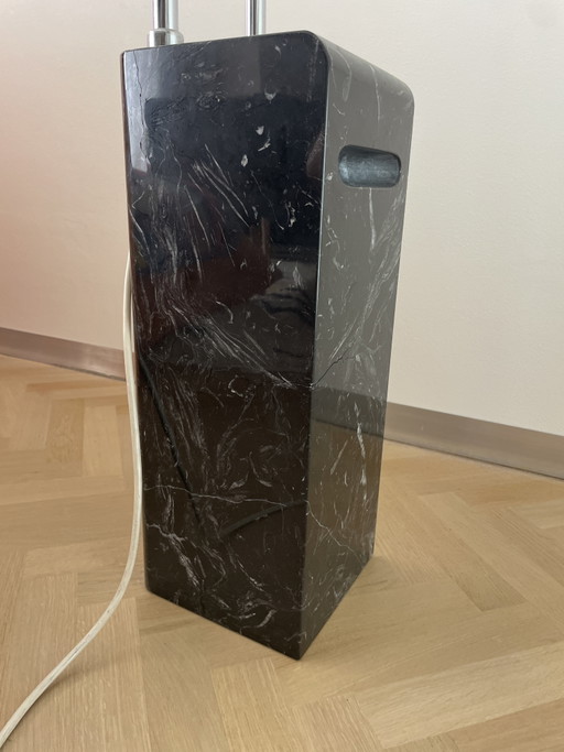 Black Gesto Floor Lamp By Bruno Gecchelin – vloerlampen, Marble, Metal (photo 2 of 5)
