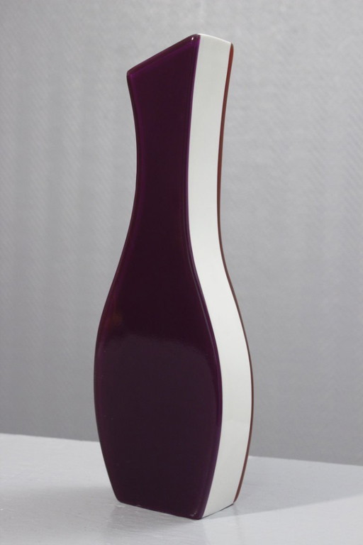 Villeroy & Boch vintage freeform tricolor acrylic vase, Germany, 1990s