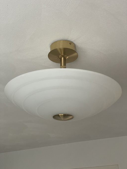 B+M Leuchten Plafond tapis de lampe/tapis de cuisine poli avec verre gevlamd