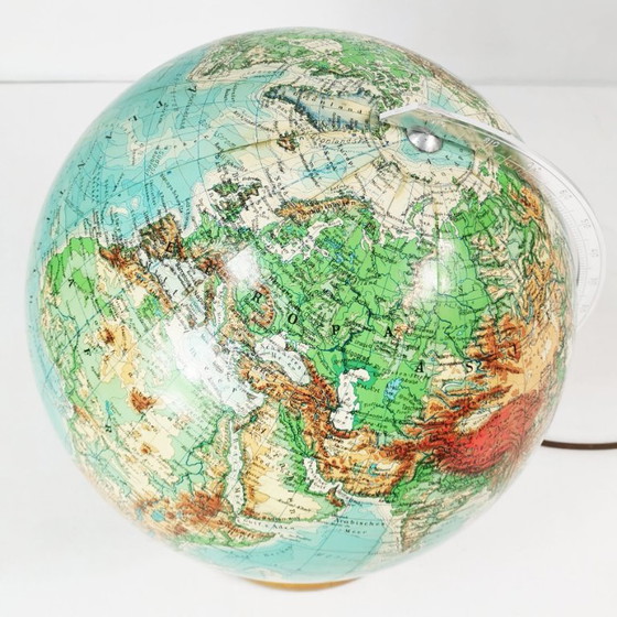 Vintage JRO "München" Globe, Mid-Century Modern, 1960s, JRO Globus München, Table lamps, Wood, Metal (photo 5 of 13)