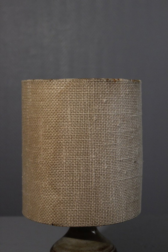 Image 1 of Robert Pérot atelier du Vieux Moulin in Vallauris durchbrochene Tischlampe 1950s